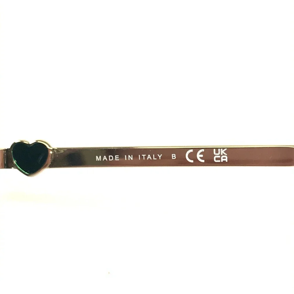 CHANEL Sunglasses 5521-A c.1459/S3 Oversized Polished Green Gold Hearts Hexagon